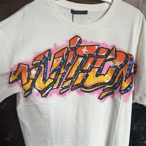 louis vuitton graffiti t-shirt|More.